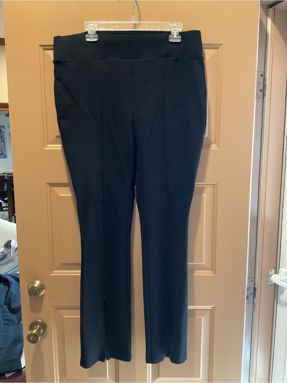 Fashion to Figure Black Pull-On Straight Leg Dress Pants